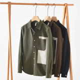 Corvier Ribbed Corduroy Texture Shirt