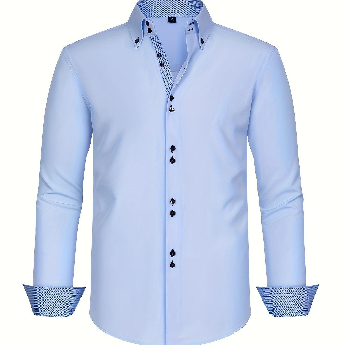 Albert Elegant Lightweight Shirt with Contrast Details