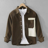 Corvier Ribbed Corduroy Texture Shirt