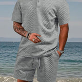 James Oxford Summer Textured Knit Set for Men