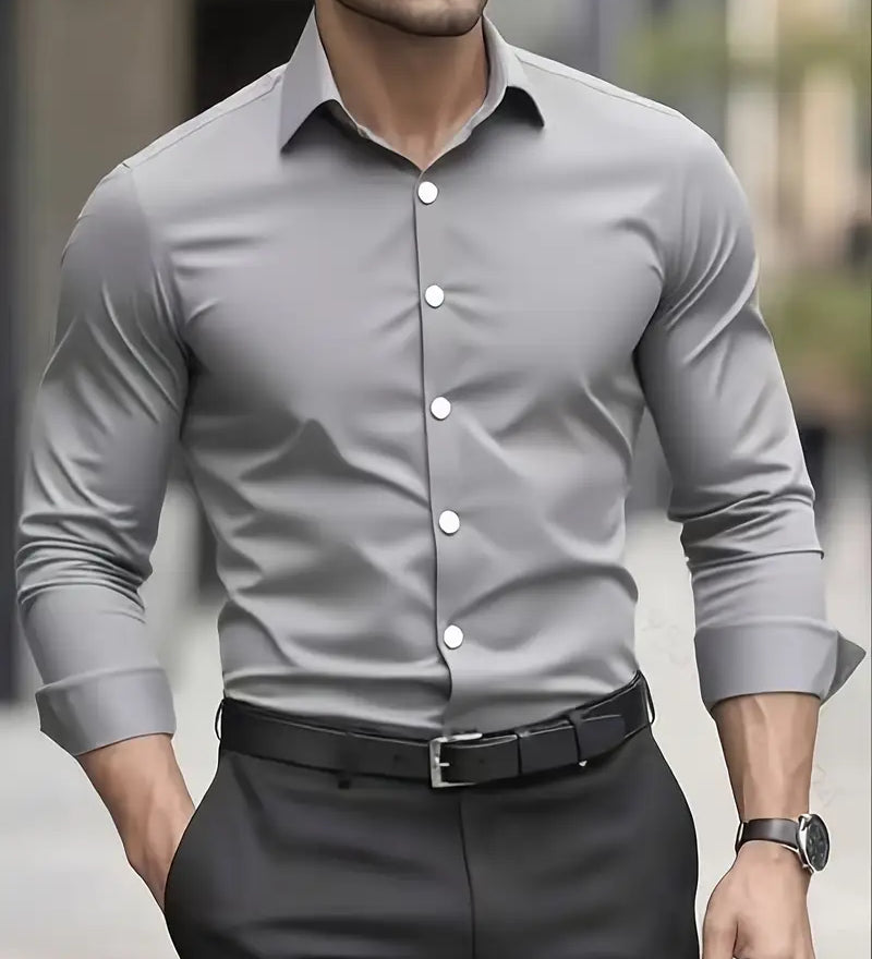 James Oxford Breathable Long Sleeve Shirt