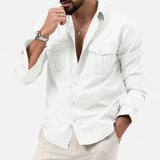 Slim Fit Multi-Pocket Workwear Shirt