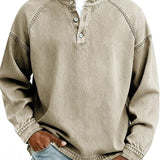 James Oxford Henley Shirt for Men