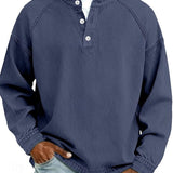 James Oxford Henley Shirt for Men
