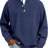 James Oxford Henley Shirt for Men