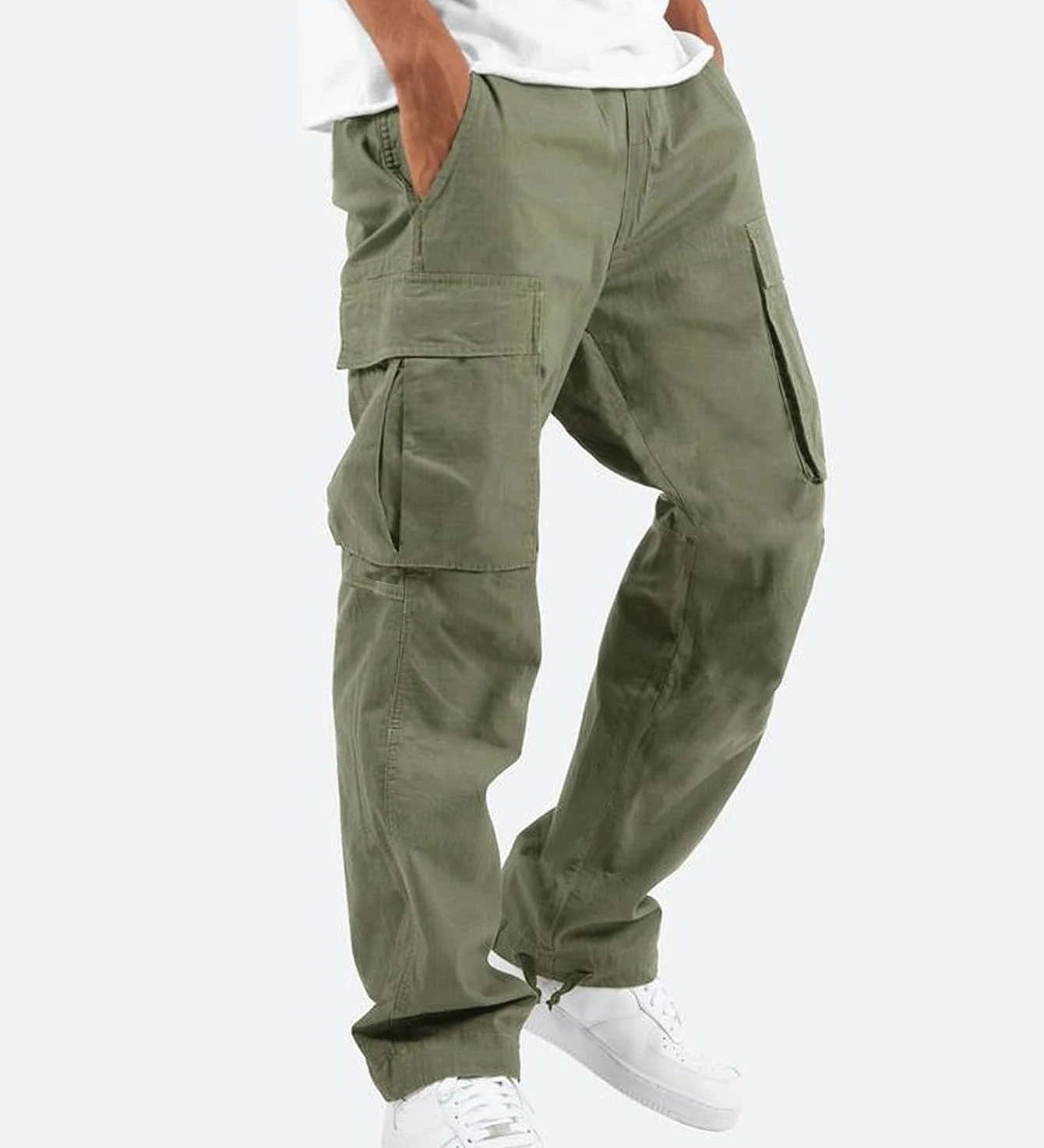 James Oxford Men's Wide Fit Cargo Trousers