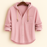 James Oxford Luxury Soft Cotton Hooded Shirt