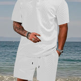 James Oxford Summer Textured Knit Set for Men