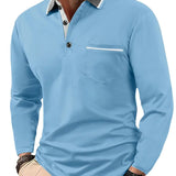 James Oxford Classic Long Sleeve Polo Shirt