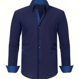 Albert Elegant Lightweight Shirt with Contrast Details