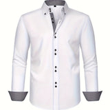 Albert Elegant Lightweight Shirt with Contrast Details