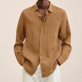 James Oxford Linen Button-Up Shirt for Men