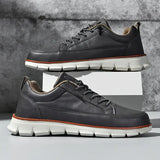 James Oxford Leather Support Trainers