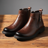 James Oxford Zip Leather Boots for Men