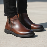 James Oxford Zip Leather Boots for Men