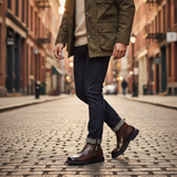 James Oxford Zip Leather Boots for Men
