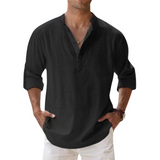 Frederick - Linen-Effect Henley Shirt