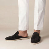 Black Suède Yacht Mule