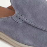 Baby Blue Suède Yacht Mule