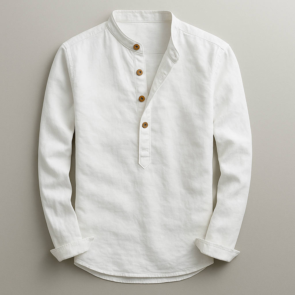 James Oxford Elegant Long Sleeve Shirt for Men