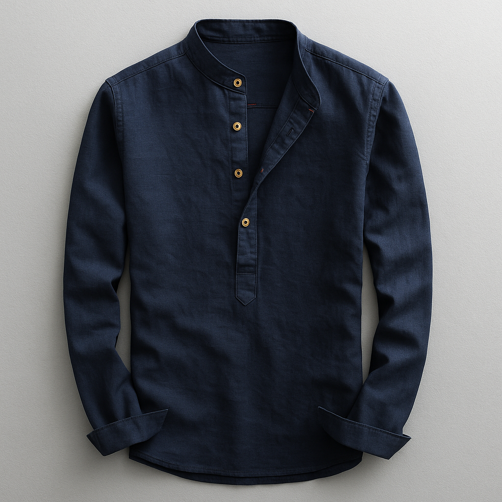 James Oxford Elegant Long Sleeve Shirt for Men