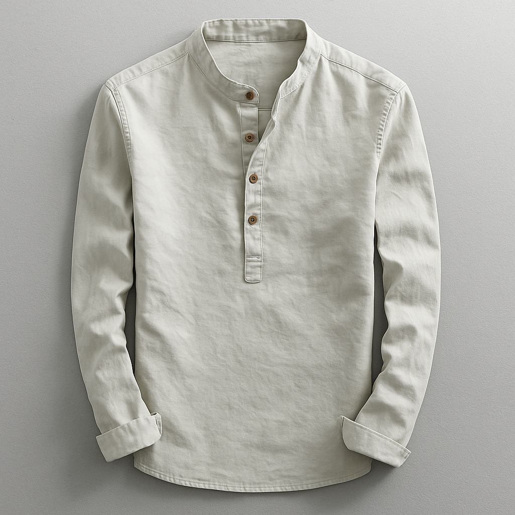 James Oxford Elegant Long Sleeve Shirt for Men