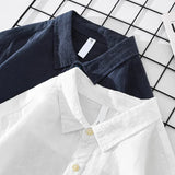 James Oxford Half-Placket Button Shirt for Men