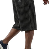James Oxford | Corduroy Shorts with Embroidery Detail