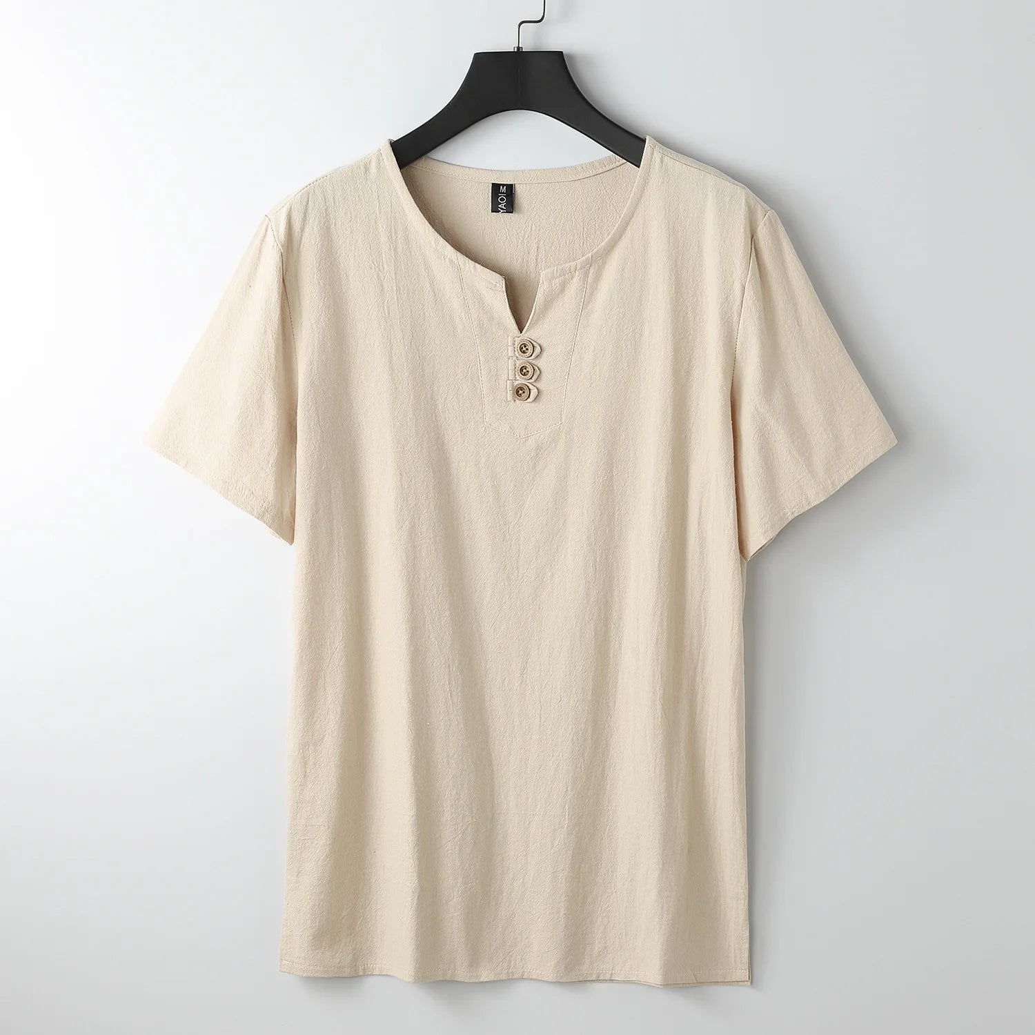 Castello Linen Button Tee