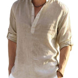 James Oxford Cotton-Linen Shirt for Men