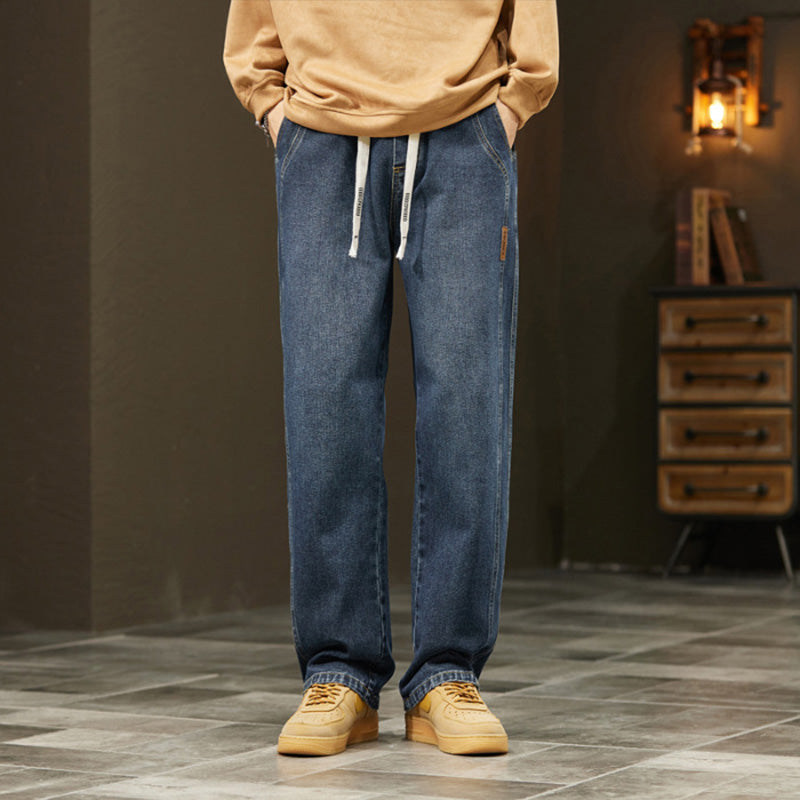 James Oxford Men's Relaxed Straight Jeans