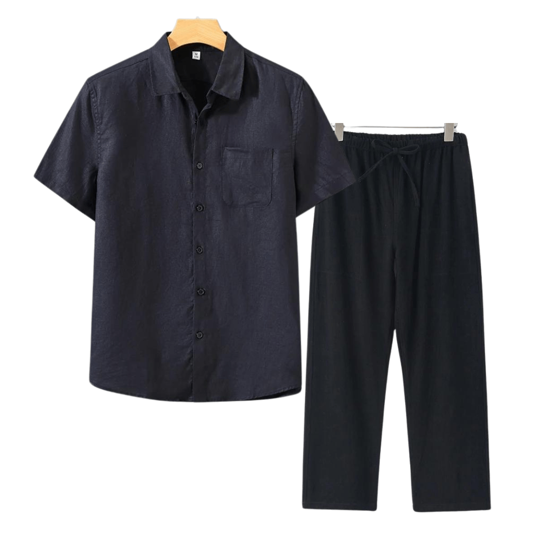 Juvana Linen Short Sleeve Set