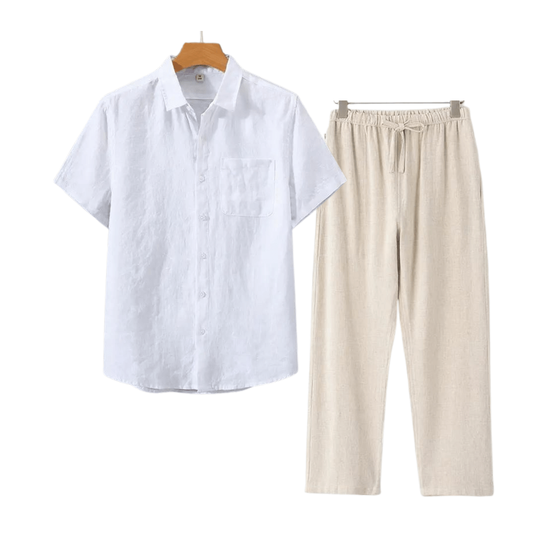 Juvana Linen Short Sleeve Set