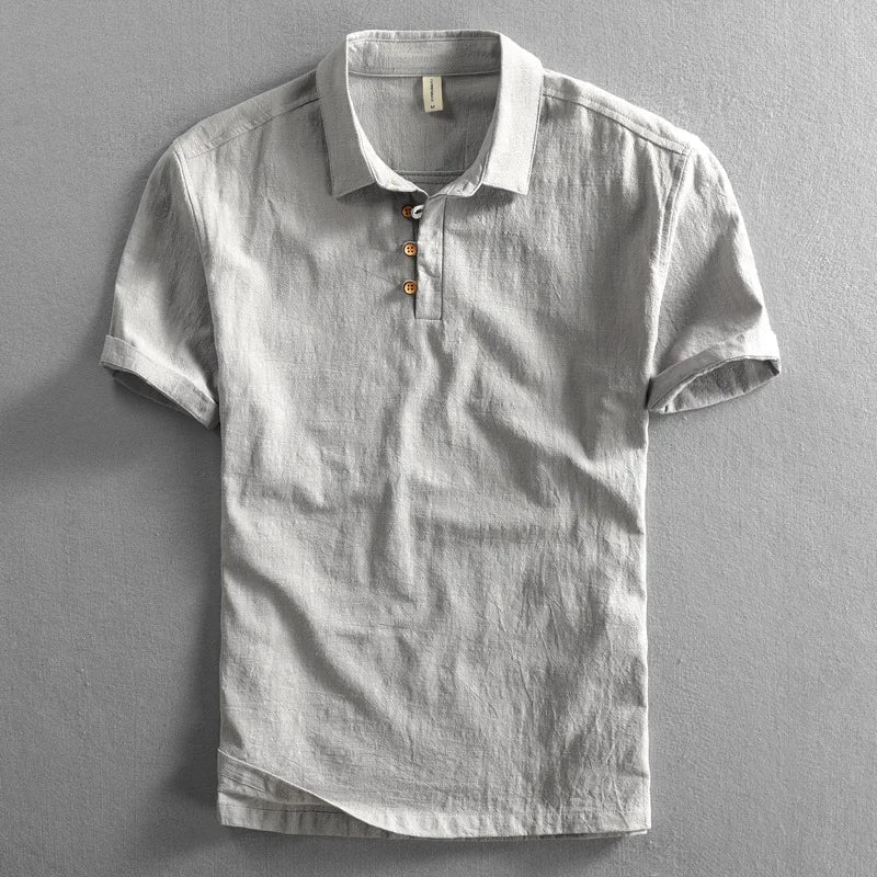 Torino Short Sleeve Linen Button Shirt