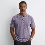 Gavin - Vintage Button T-Shirt for Men