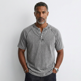 Nicholas - Vintage Button T-Shirt for Men