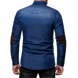 DenimBlend Men's Casual Vintage SlimFit Shirt