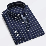 James Oxford Classic Striped Shirt for Men