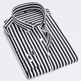 James Oxford Classic Striped Shirt for Men