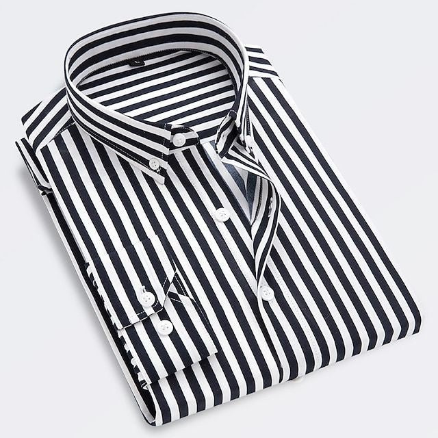 James Oxford Classic Striped Shirt for Men