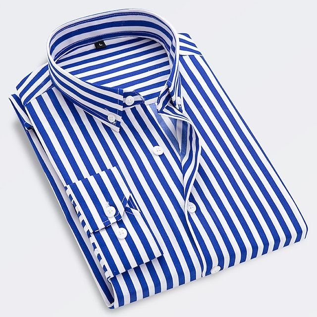 James Oxford Classic Striped Shirt for Men