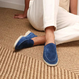 Classic Suède Loafer Berry Blue