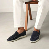 Classic Suède Loafer Navy Blue