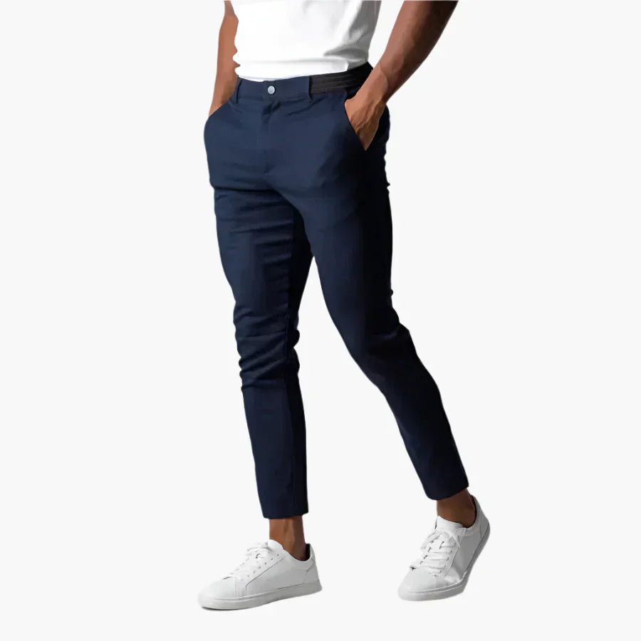 James Oxford Men's Slim Fit Chinos