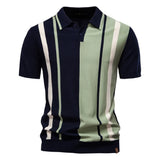Marcus Contrast Knit Polo