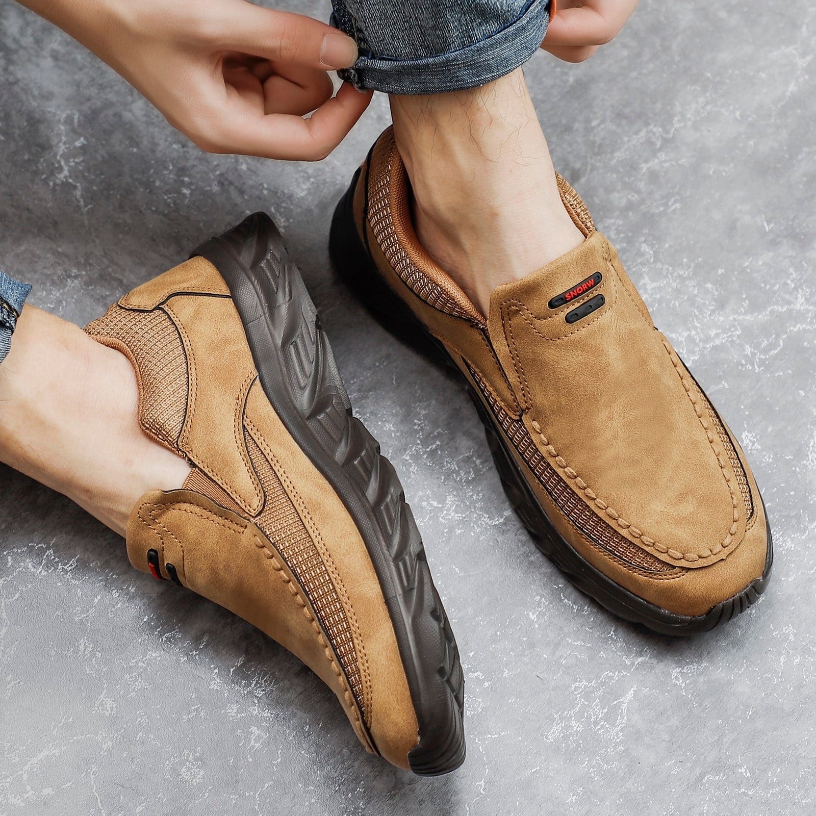 James Oxford Relaxed Fit Slip-On Shoes for Men