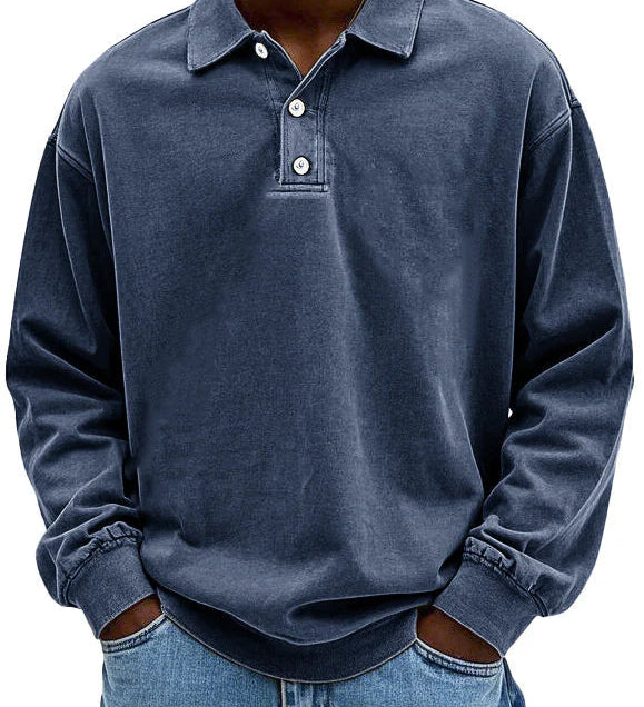 James Oxford Relaxed Pullover Polo Shirt