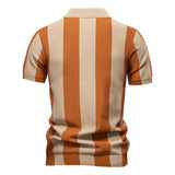 Stravino Stripe Zip Polo