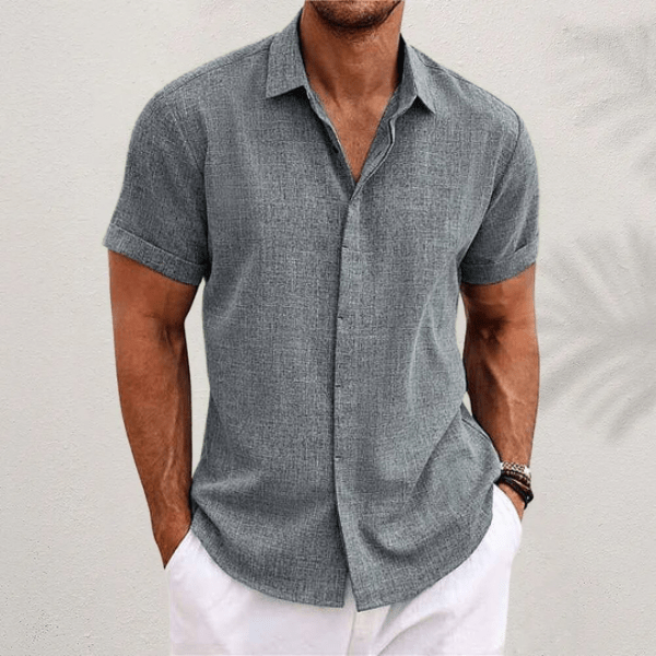James Oxford Linen Shirt for Men