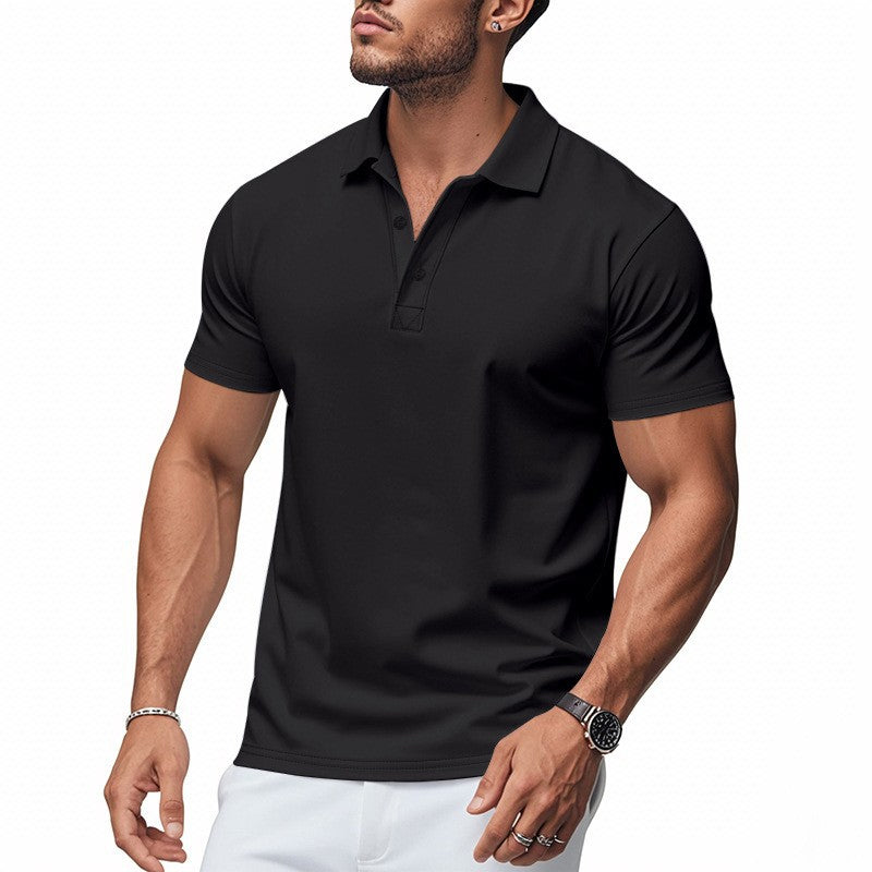 James Oxford Slim Fit Short Sleeve Polo Shirt for Men